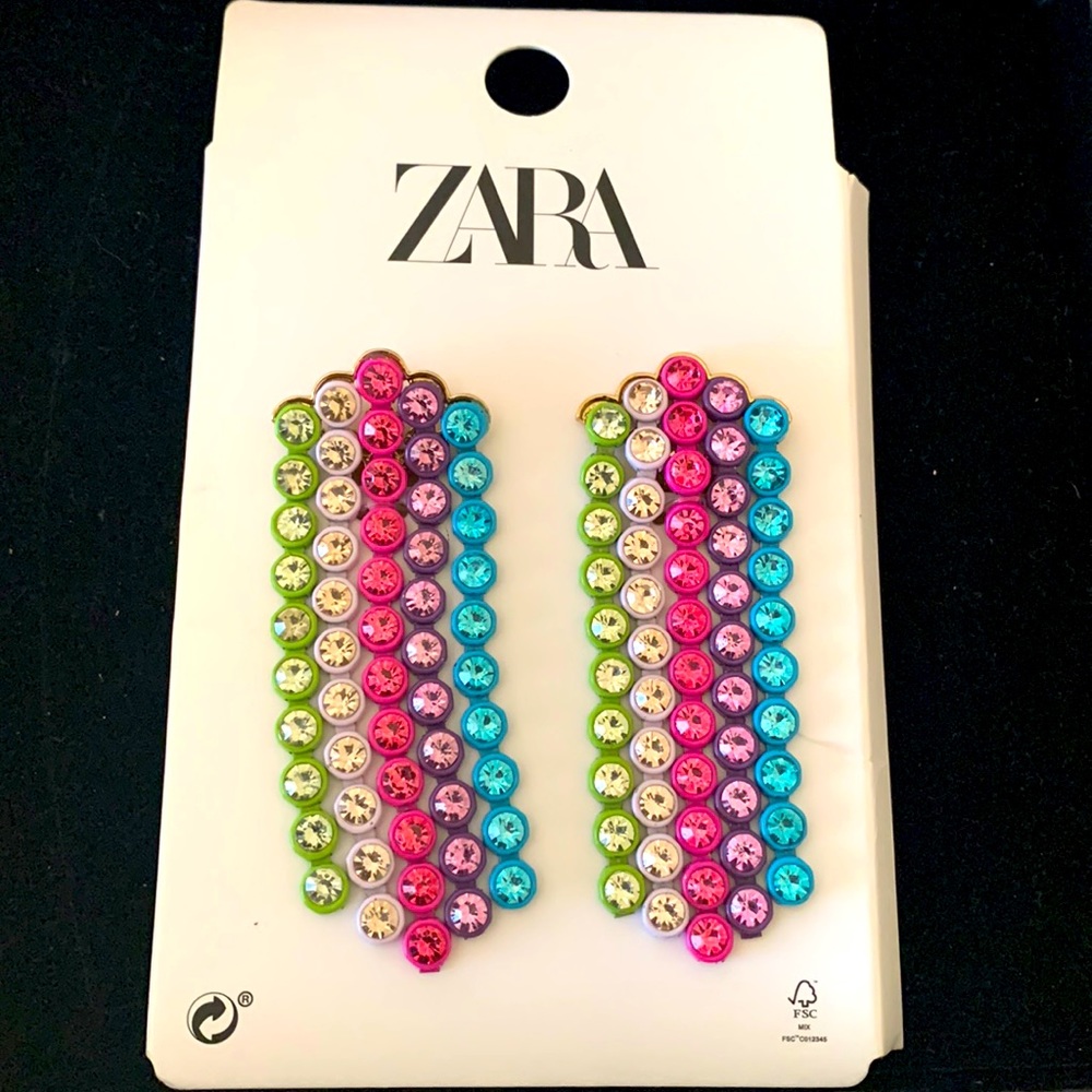 Zara Rainbow Waterfall Earrings